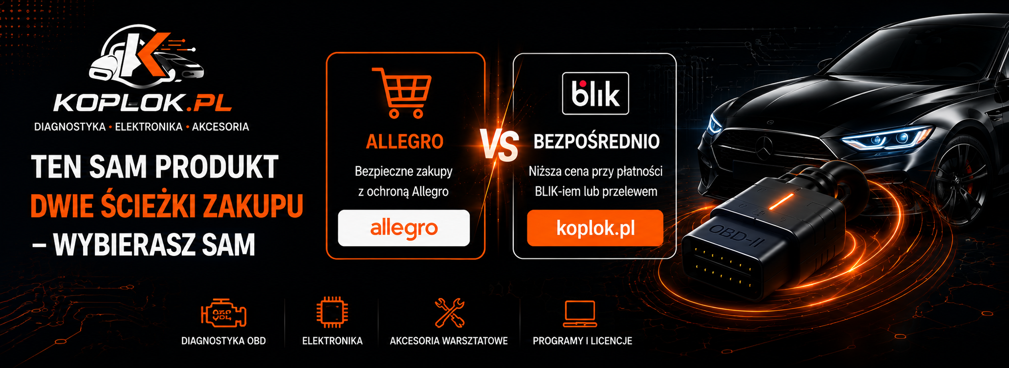 Koplok — diagnostyka, elektronika, akcesoria